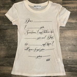 Wildfox Dear ___ Tee